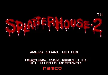 Splatterhouse 2 (Europe) screen shot title